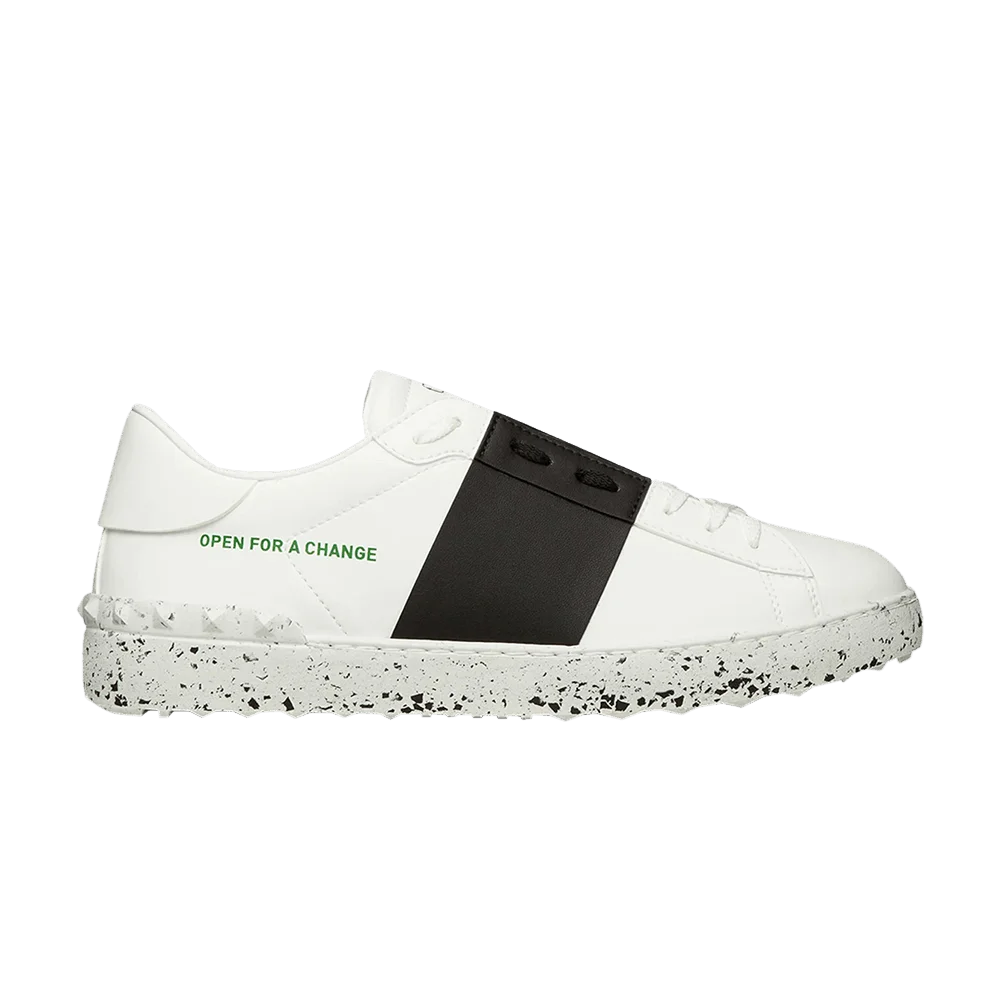 Кроссовки Valentino Open Sneaker 'Open For A Change - White Black'