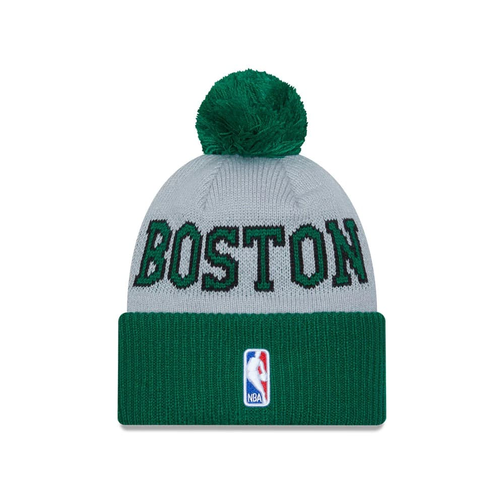 Шапка New Era Boston Celtics 2024 Tip Off Pom Knit NBA Beanie