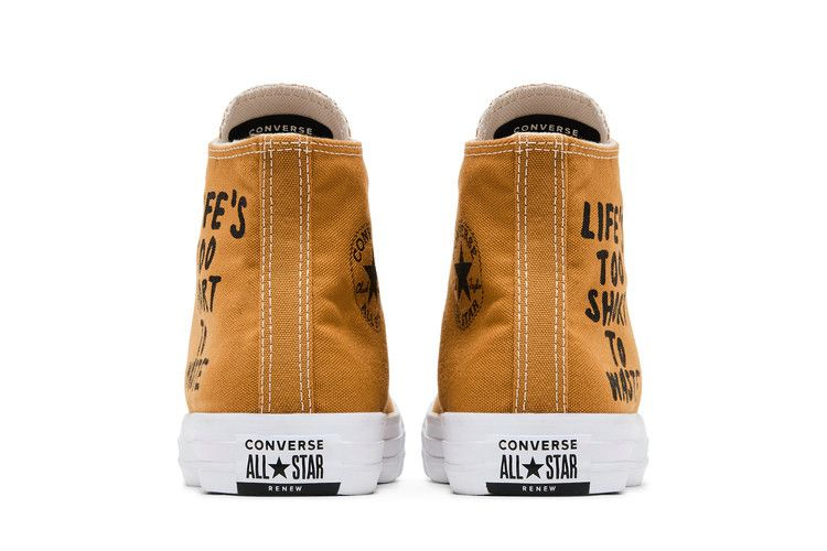 Кроссовки Converse Chuck Taylor All Star Hi Renew 'Life's Too Short To Waste'