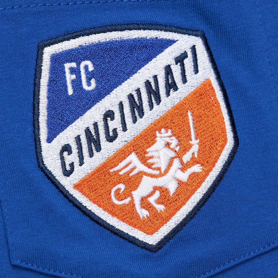 Футболка Mitchell & Ness Blue FC Cincinnati Premium Pocket T-Shirt