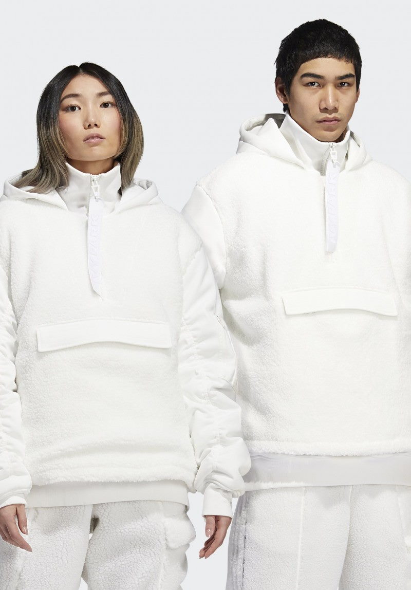 Куртка adidas Ivy Park 1/2 Zip Sherpa Layered Jacket (All Gender) Core White
