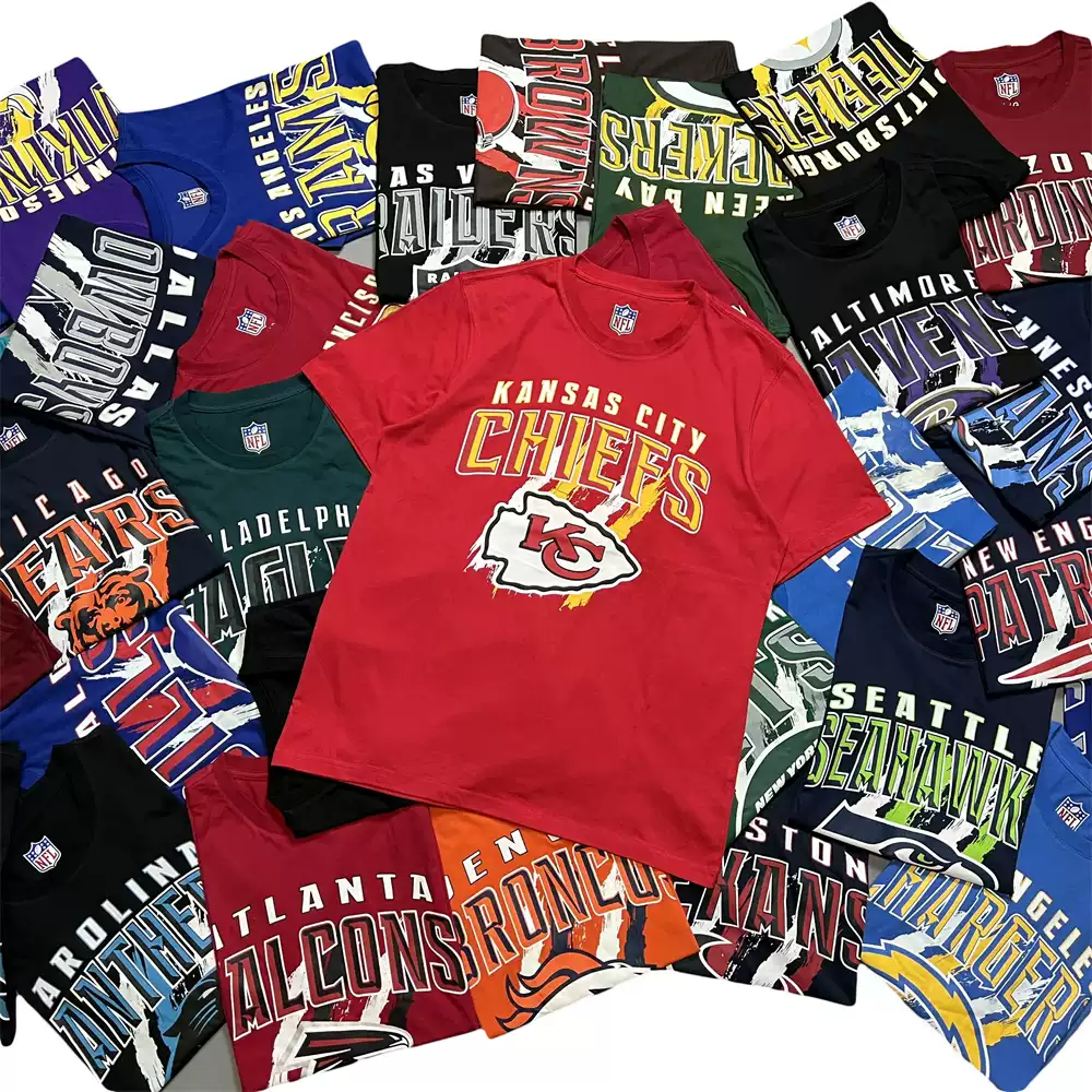 Спортивная футболка singles rugby fan style retro cotton short sleeve men's NFL