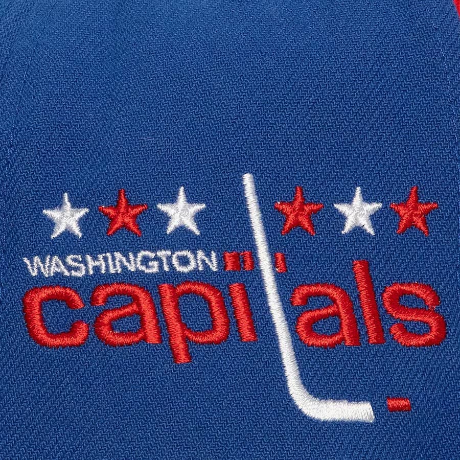Бейсболка Mitchell & Ness Blue Washington Capitals Retro Sport Vintage Snapback Hat