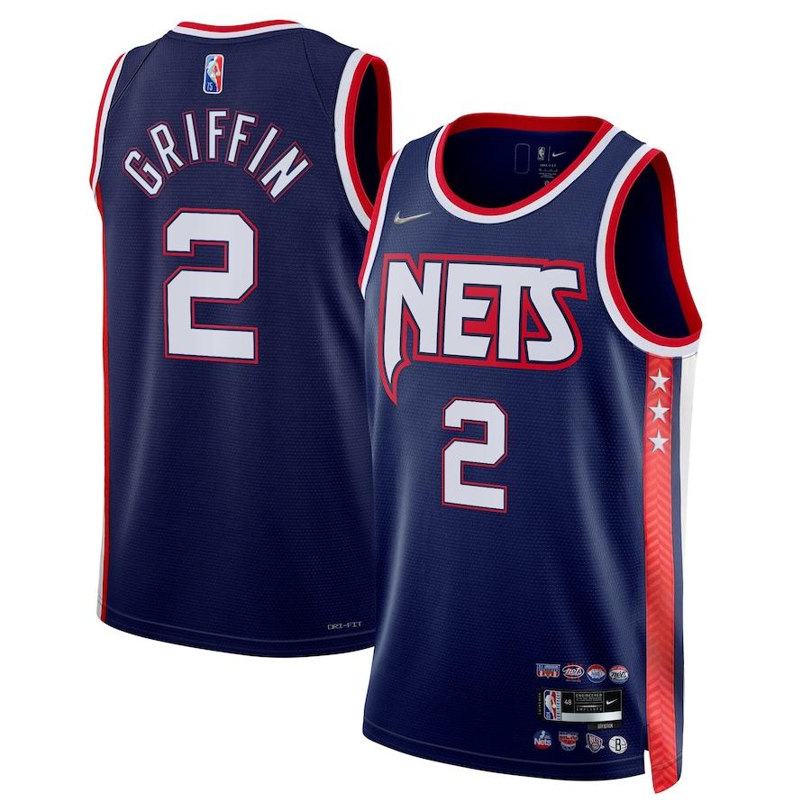 Баскетбольная джерси 2021-22 Brooklyn Nets #2 Blake Griffin City Edition Swingman Jersey