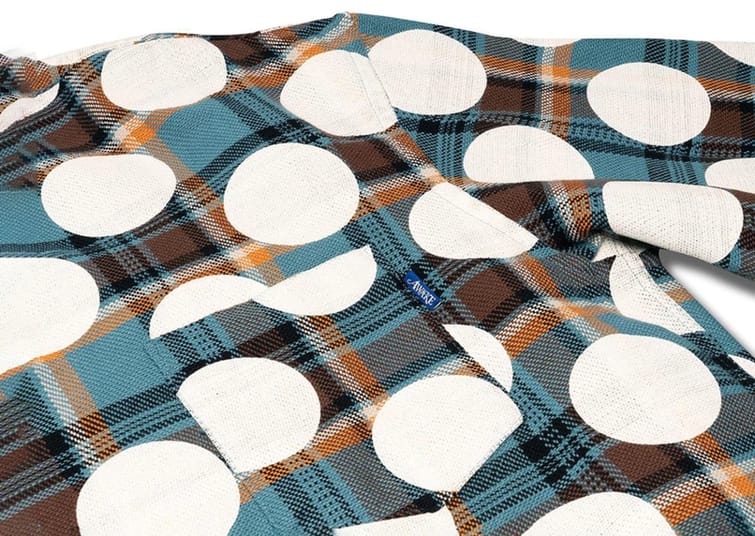 Рубашка Awake Polka Dot Flannel Shirt Blue