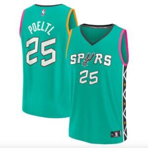 2022-23-San-Antonio-Spurs-25-Jakob-Poeltl-Fast-Break-City-Turquoise-Jersey-1-300x300