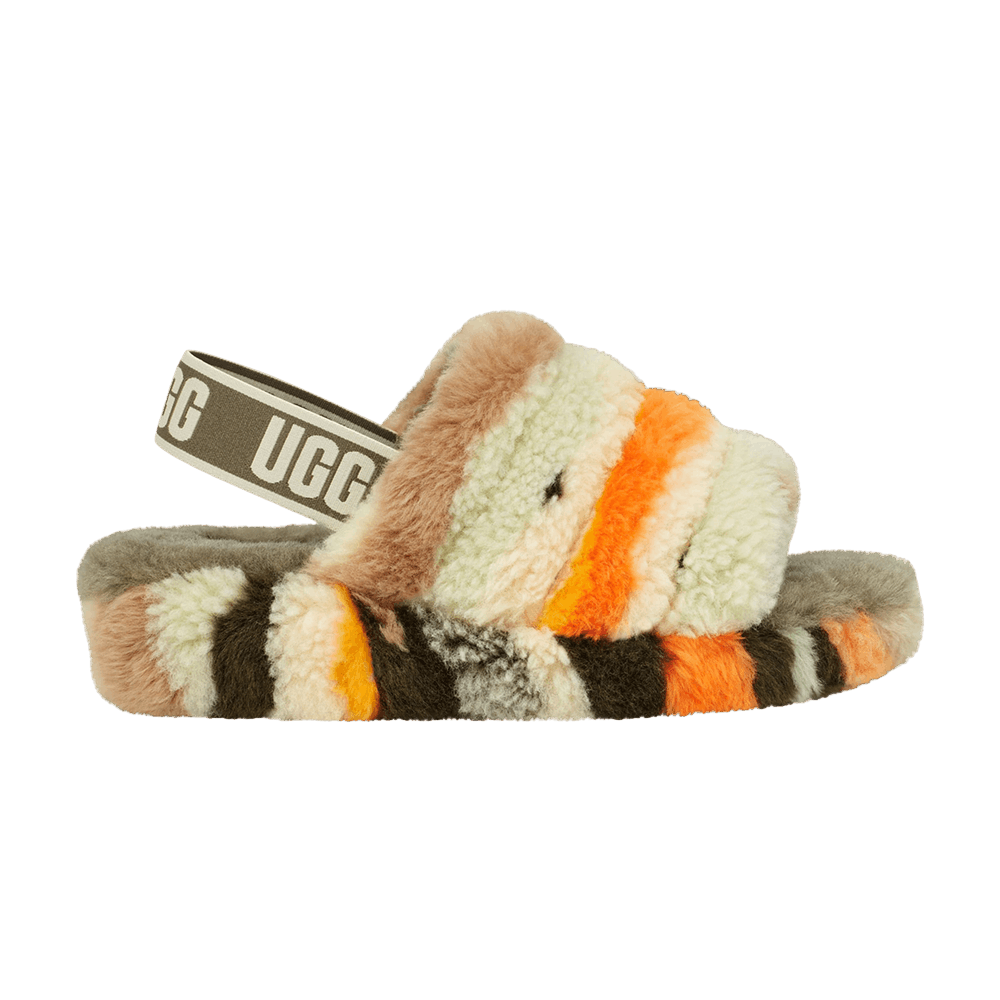 Кроссовки UGG Wmns Fluff Yeah Slide 'Cali Collage - Olive'