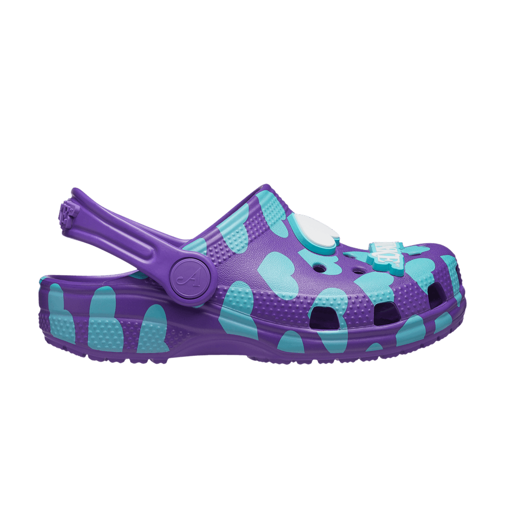Кроссовки Crocs Awake NY x Classic Clog Kids 'Home Is Where The Heart Is - Purple'