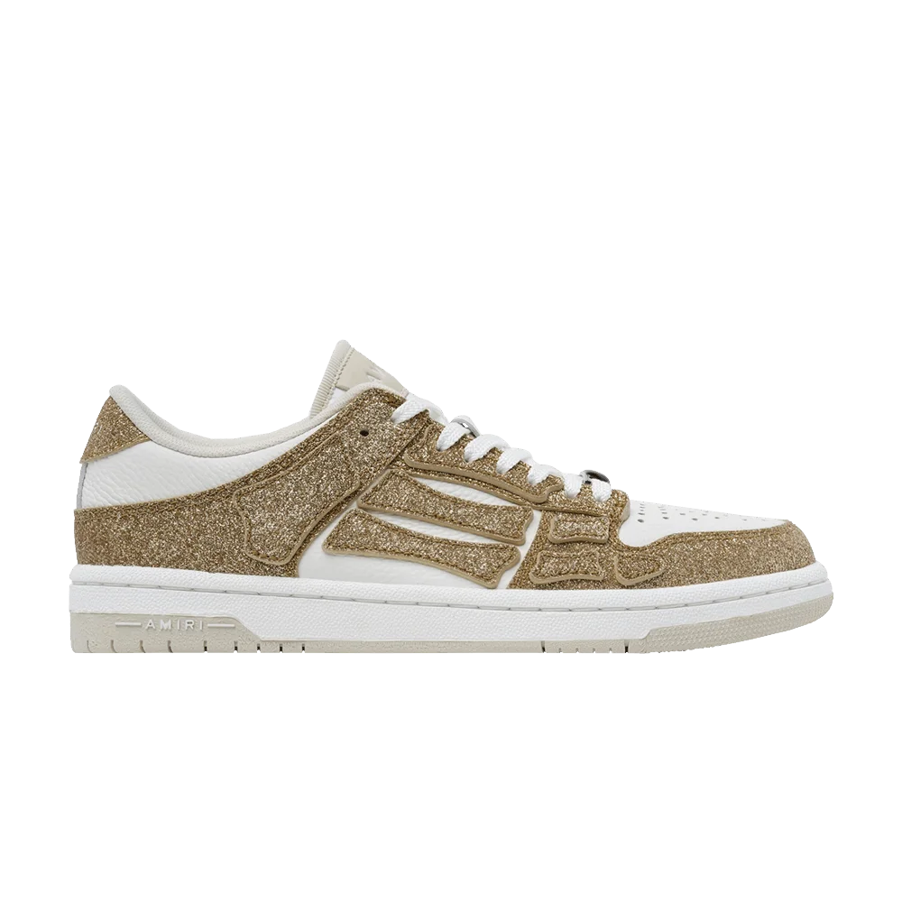 Krossovki-Amiri-Wmns-Skel-Top-Low-Shimmer-Gold