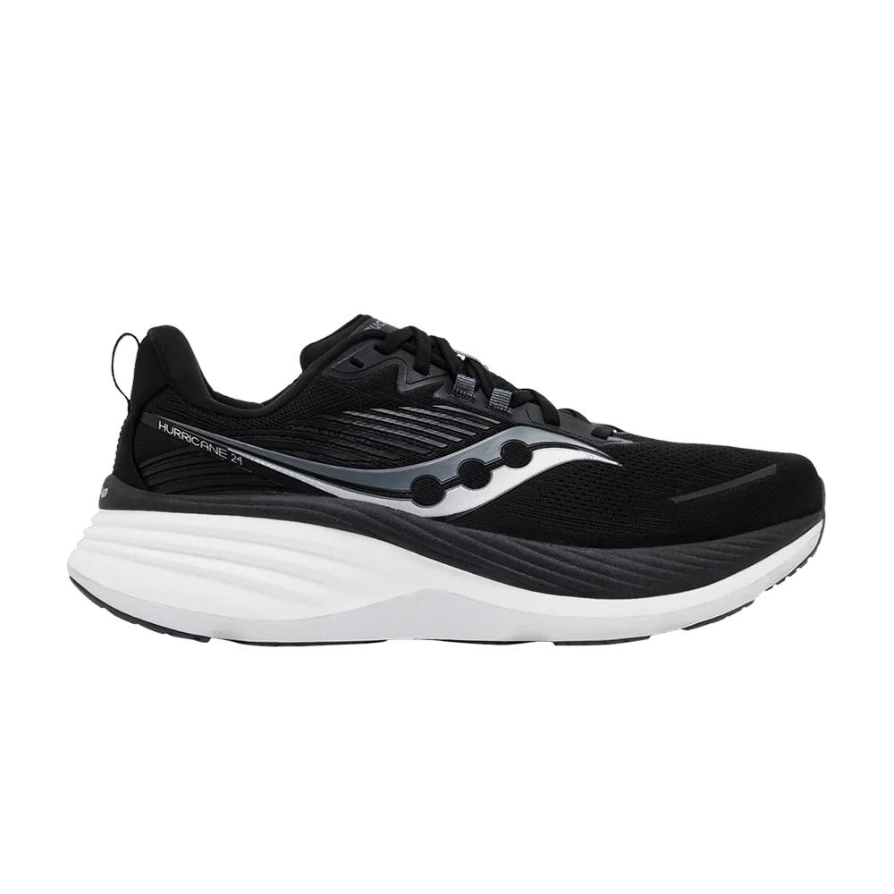Кроссовки Saucony Hurricane 24 Wide 'Black Carbon'