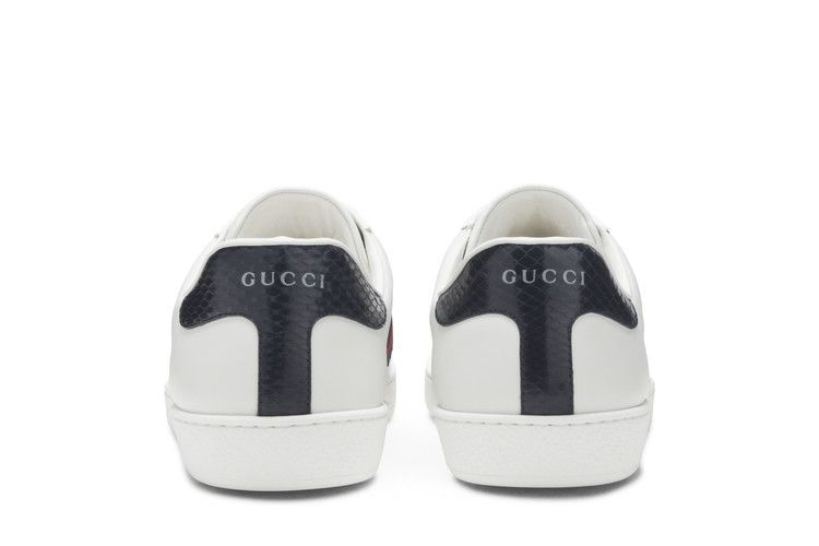 Кроссовки Gucci Ace Leather 'White Blue'