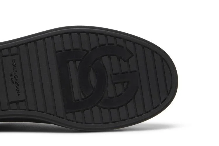 Кроссовки Dolce & Gabbana Portofino Low 'DG Logo Print - Black White'