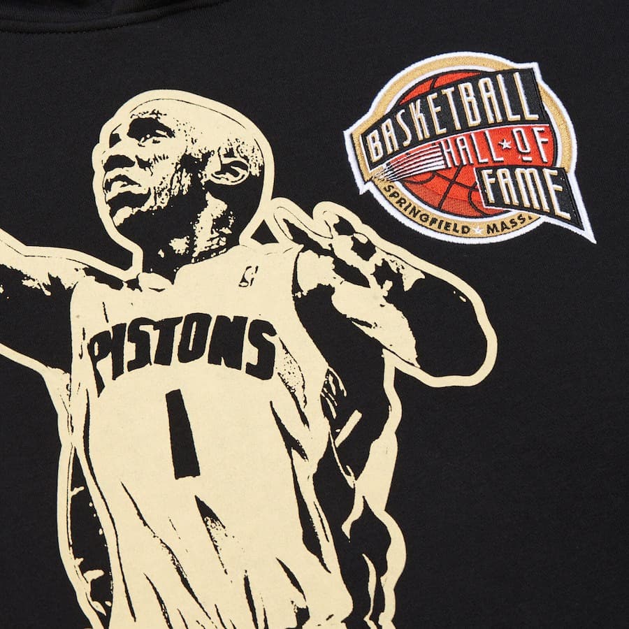Худи Mitchell & Ness Chauncey Billups Black Gold Hall of Fame Premium Fleece Pullover Hoodie
