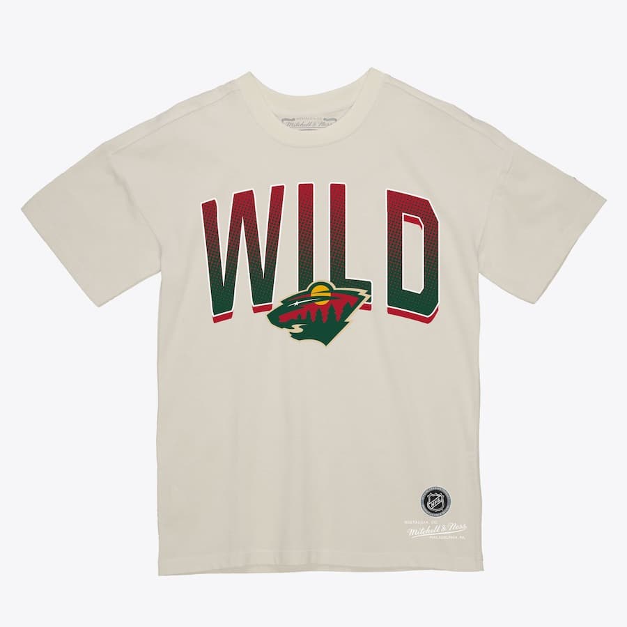 Футболка Mitchell & Ness Women's Cream Minnesota Wild Minor Penalty T-Shirt