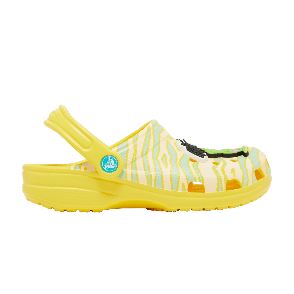 Кроссовки Crocs Ron English x Classic Clog Kids 'Party Animals - Zebra Lemon'