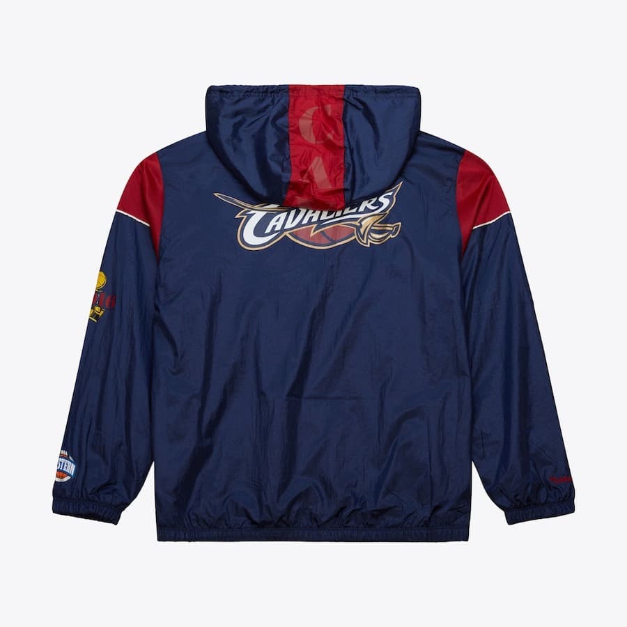 Анорак Mitchell & Ness Navy Cleveland Cavaliers Team OG 3.0 Anorak Quarter-Zip Jacket