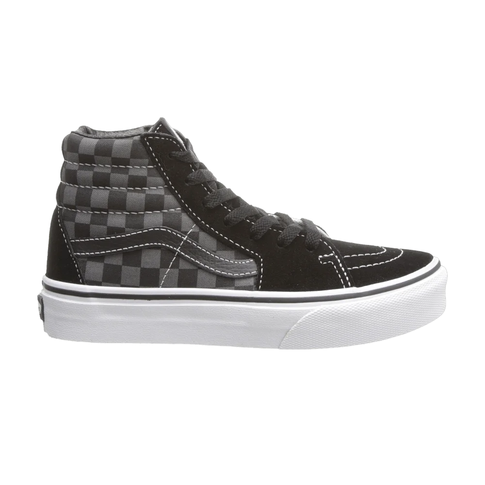 Кроссовки Vans Sk8-Hi Kids 'Checkerboard - Black Pewter'
