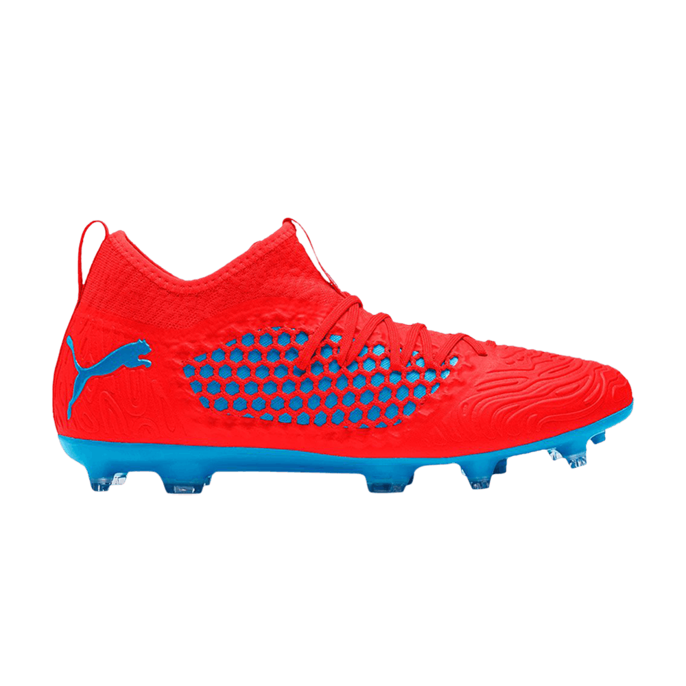Кроссовки Puma Future 19.3 Netfit FG AG 'Red Blast Bleu Azur'