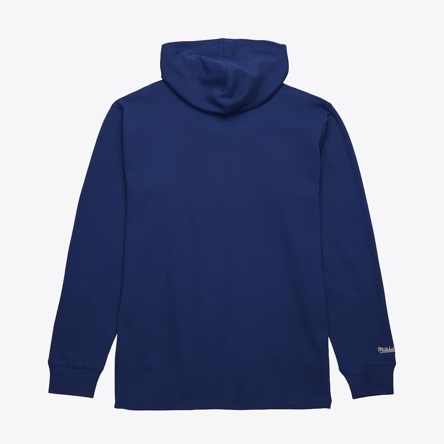 Худи Mitchell & Ness Navy Florida Panthers Vintage Logo Thermal Lightweight Pullover Hoodie