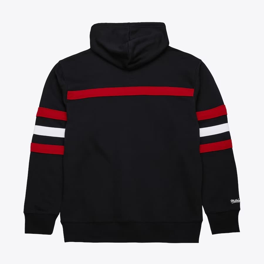 Худи Mitchell & Ness Black Chicago Blackhawks Head Coach Fleece Pullover Hoodie