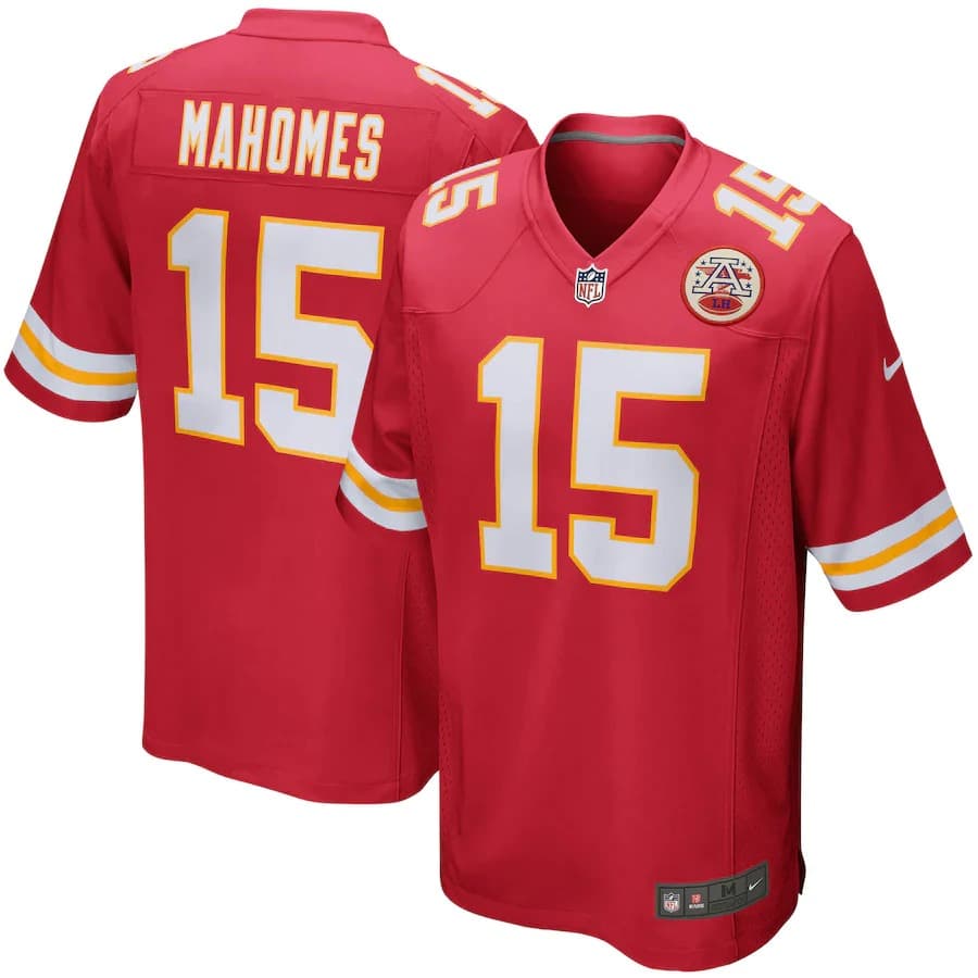 Футболка Nike Patrick Mahomes Kansas City Chiefs Home NFL Game Jersey