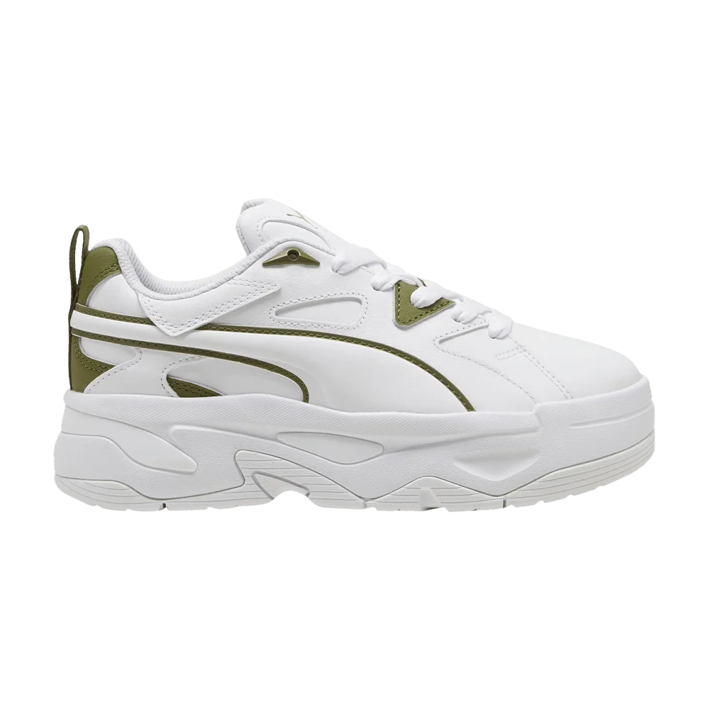 Krossovki-Puma-Wmns-BLSTR-Dresscode-White-Olive-Green