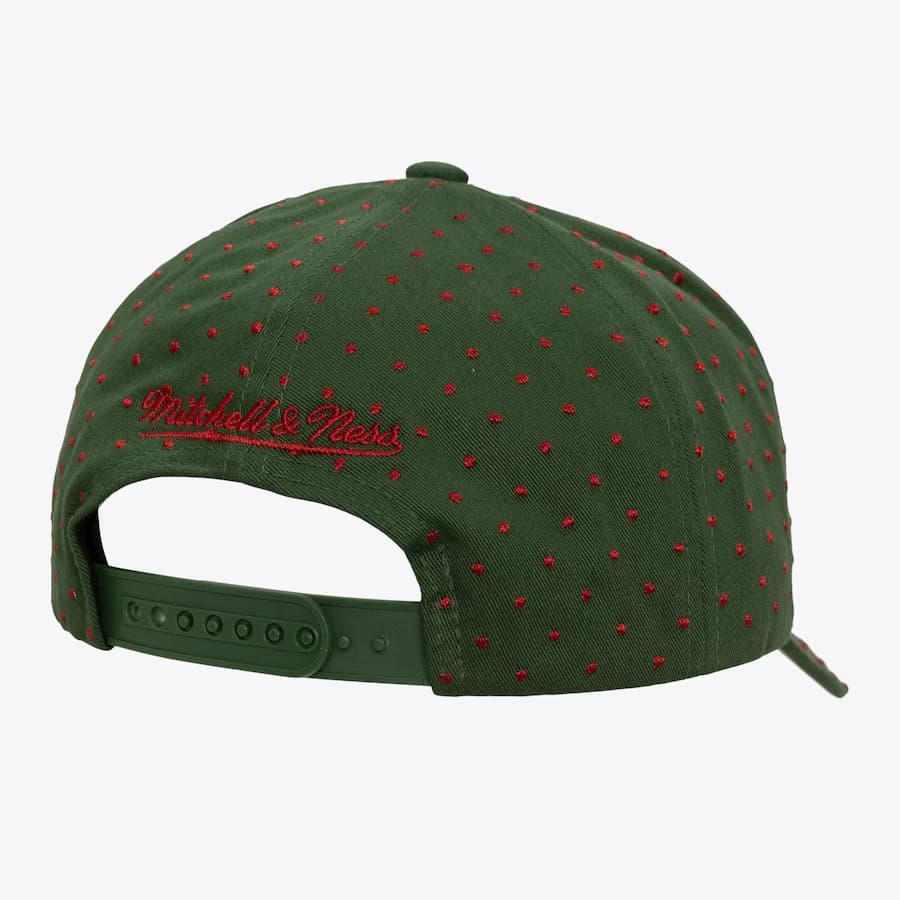 Бейсболка Mitchell & Ness Green Seattle SuperSonics Polka Polka Pro Adjustable Hat