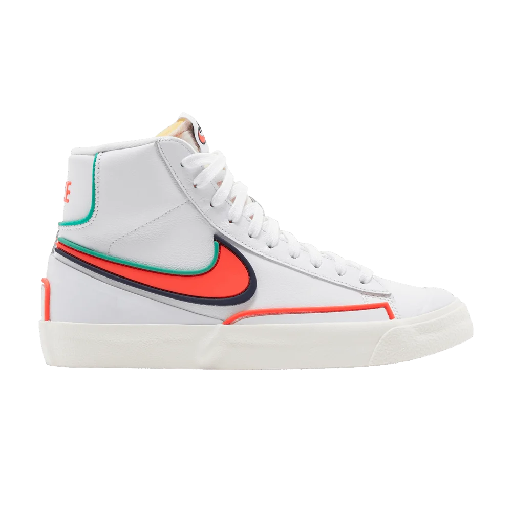 Krossovki-Nike-Wmns-Blazer-Mid-77-Infinite-White-Crimson