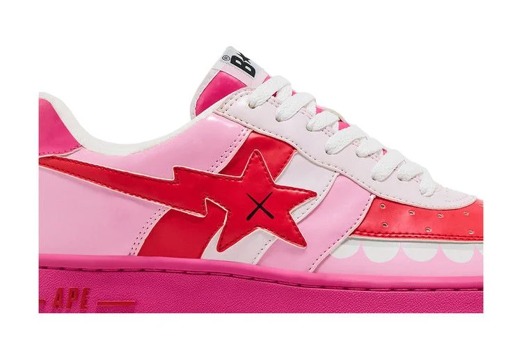 Кроссовки Kaws x Bapesta FS-029 Low 'Chompers - Pink'