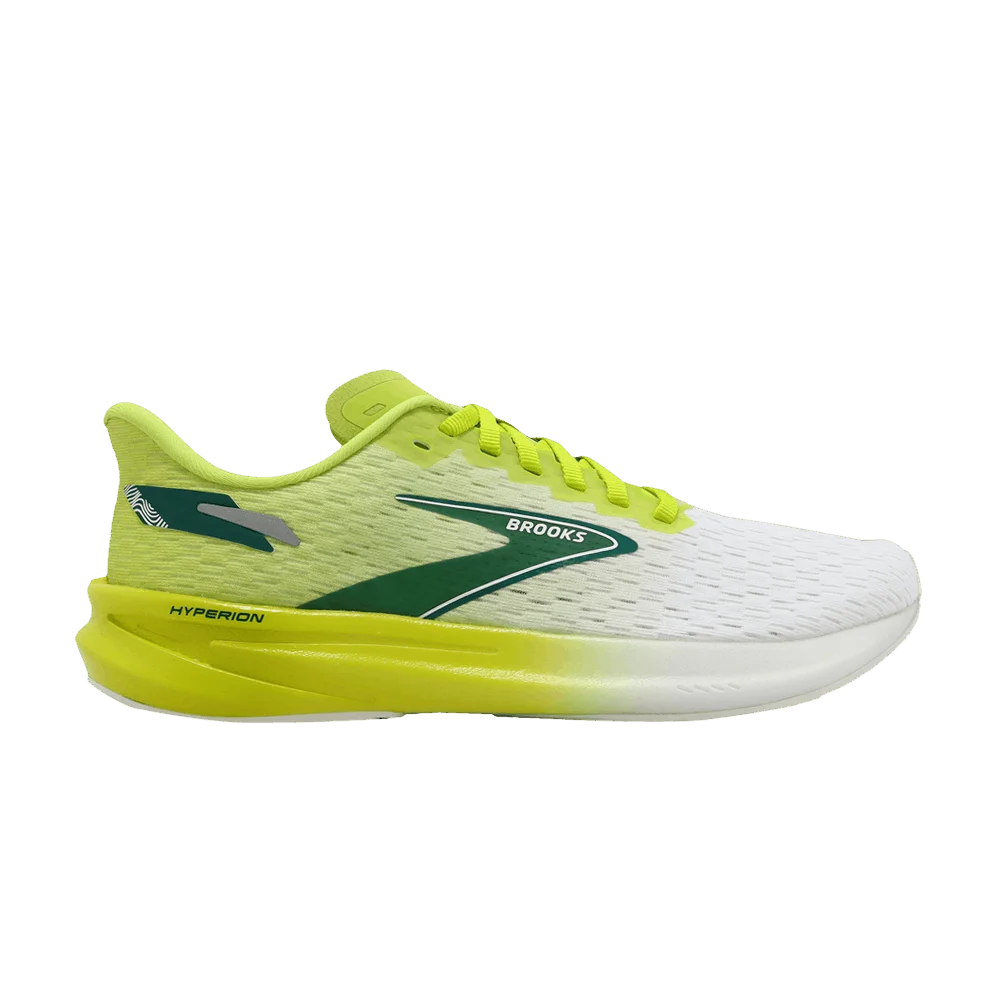Krossovki-Brooks-Hyperion-Lime-Green-White