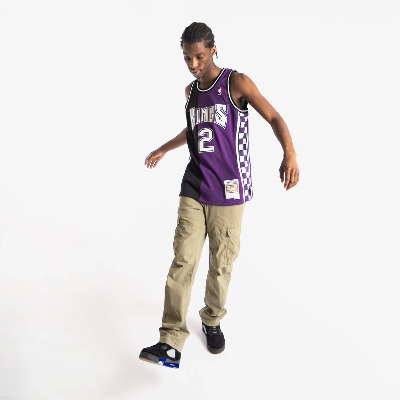 1994-95-Sacramento-Kings-Mitch-Richmond-2-Swingman-Hardwood-Classics-Black-Purple-Jersey-3