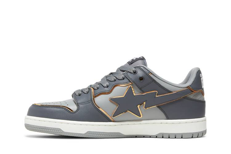 Кроссовки BAPE Sk8 Sta #3 L 'Gray Gold'