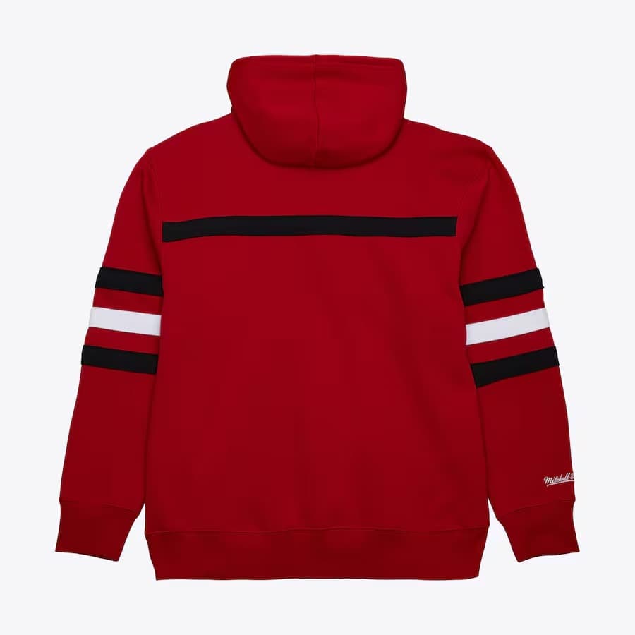 Худи Mitchell & Ness Red Detroit Red Wings Head Coach Fleece Pullover Hoodie