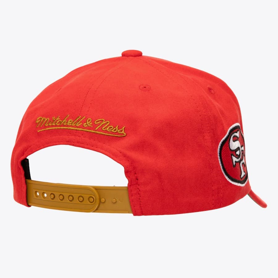 Бейсболка Mitchell & Ness Scarlet San Francisco 49ers Shady Suede Pro Snapback Hat
