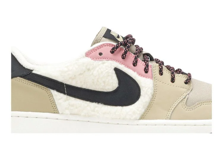 Кроссовки Wmns Air Jordan 1 Retro Low Fleece 'Parachute Beige'