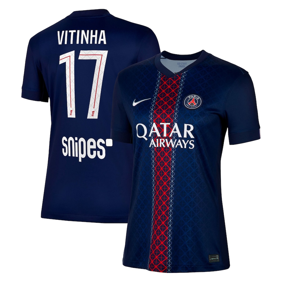 Женское футбольное джерси PSG Nike Home Stadium Shirt 2025-26 - Vitinha 17