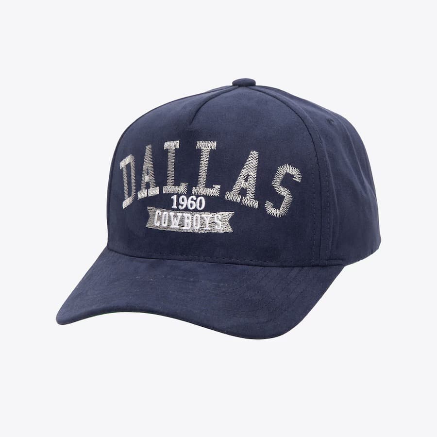 Бейсболка Mitchell & Ness Navy Dallas Cowboys Shady Suede Pro Snapback Hat