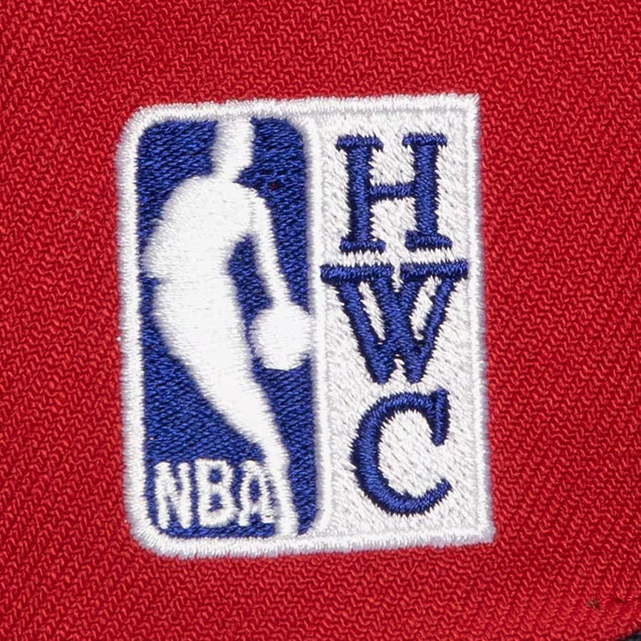Бейсболка Mitchell & Ness Red Denver Nuggets Hardwood Classics Triple Up Snapback Hat