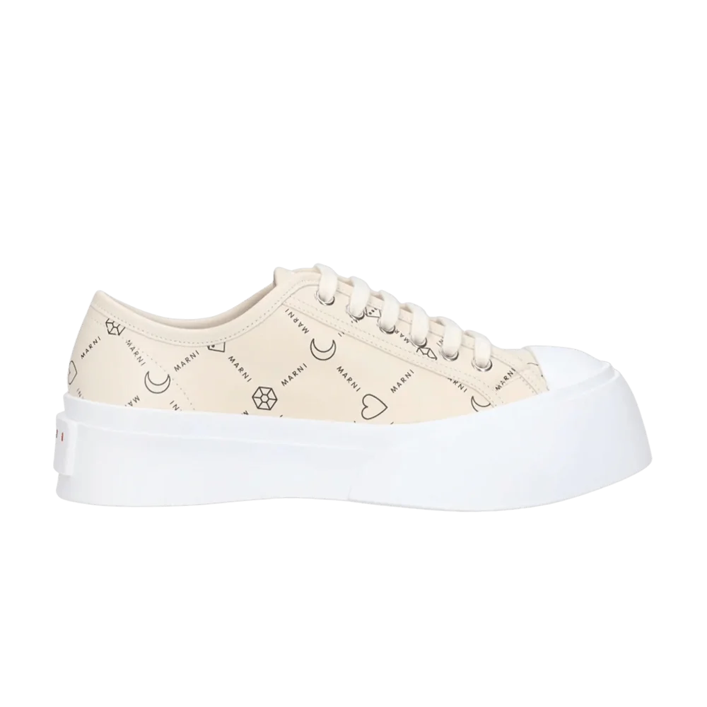 Кроссовки Marni Wmns Pablo Lace-Up Sneaker 'Allover Print - Beige'