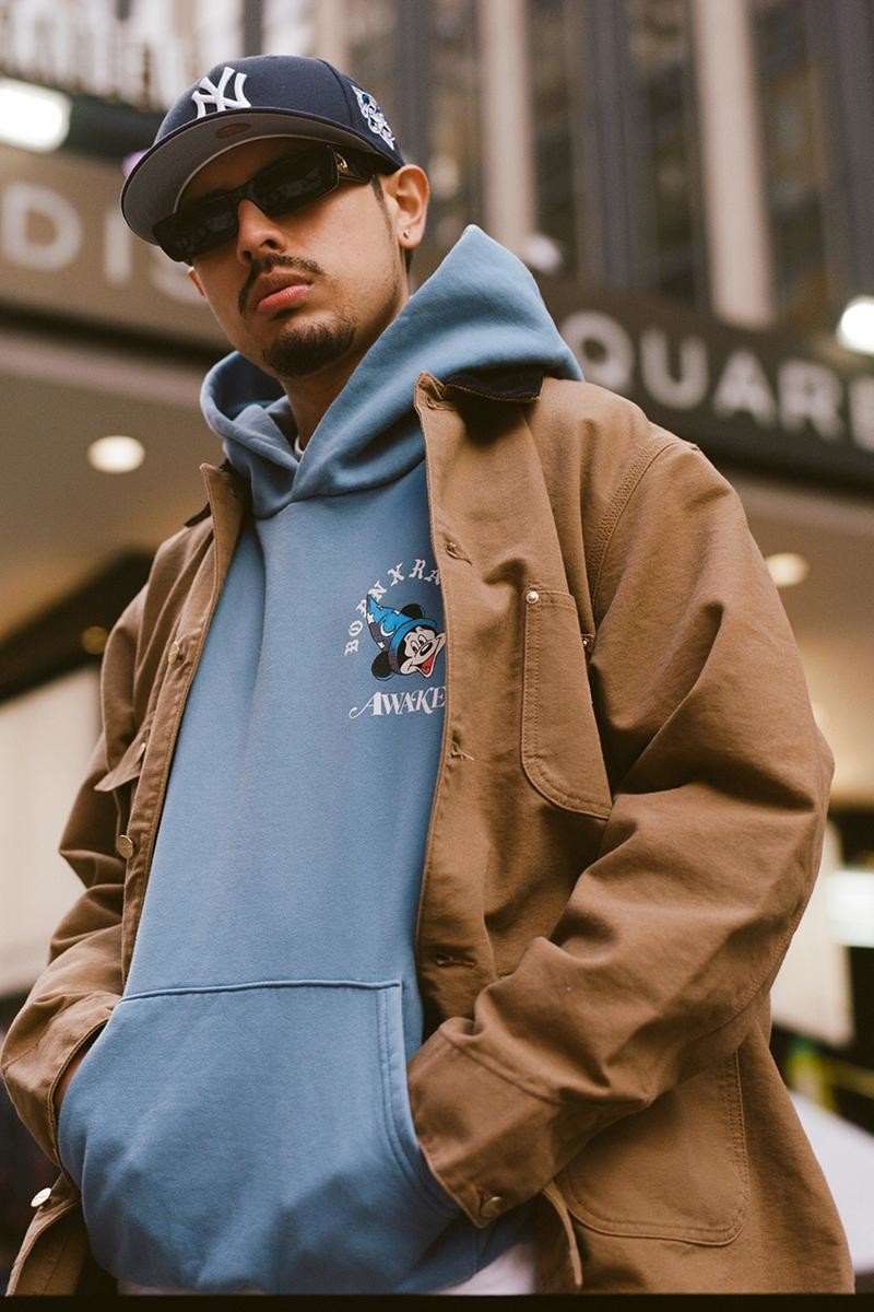 Худи Awake x Born X Raised Fantasia Hoody Slate Blue