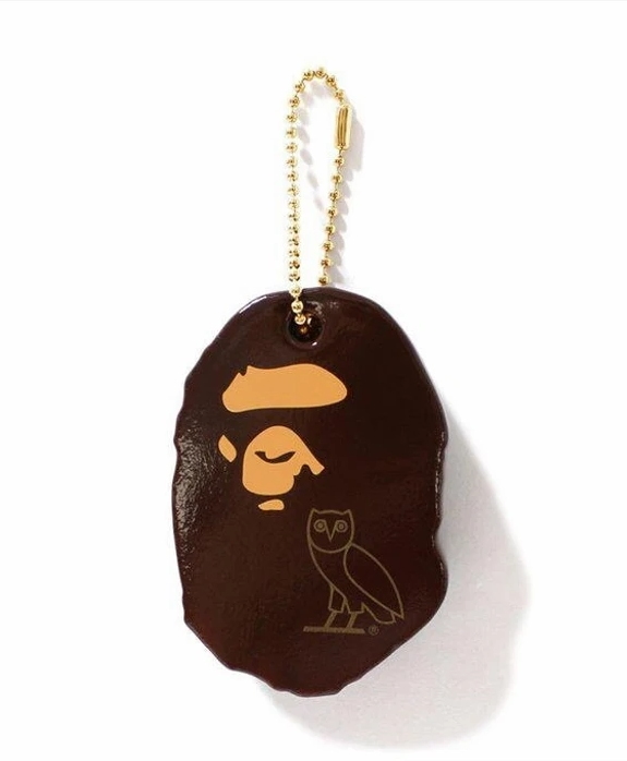 Брелок для ключей BAPE x OVO Keychain Brown