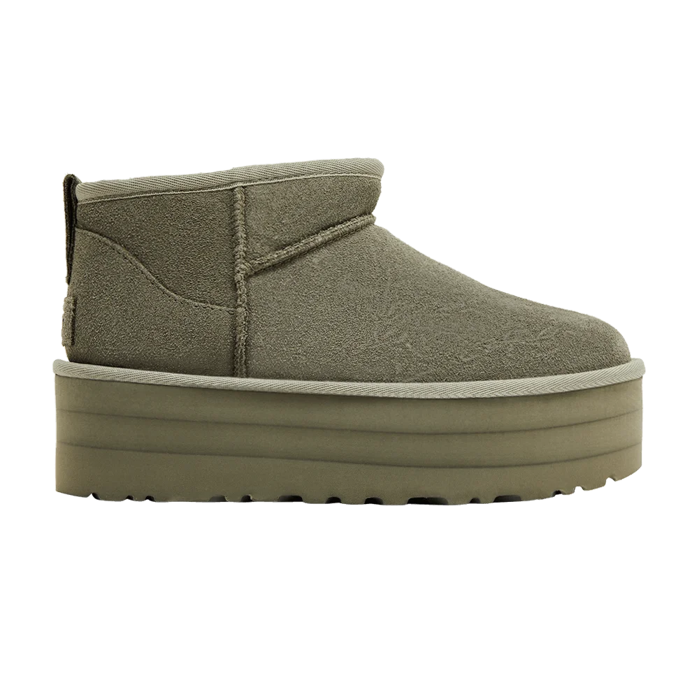 UGG-Wmns-Classic-Ultra-Mini-Platform-Boot-Moss-Green