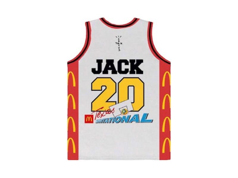 Баскетбольная джерси Travis Scott x McDonald’s Cactus Jack All American Jersey White