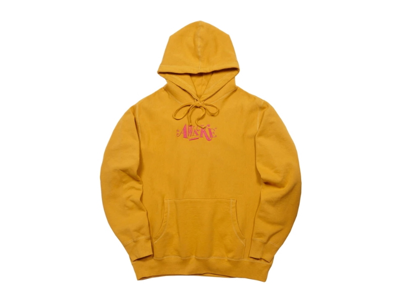 Худи Awake Distorted Logo Hoodie Mustard