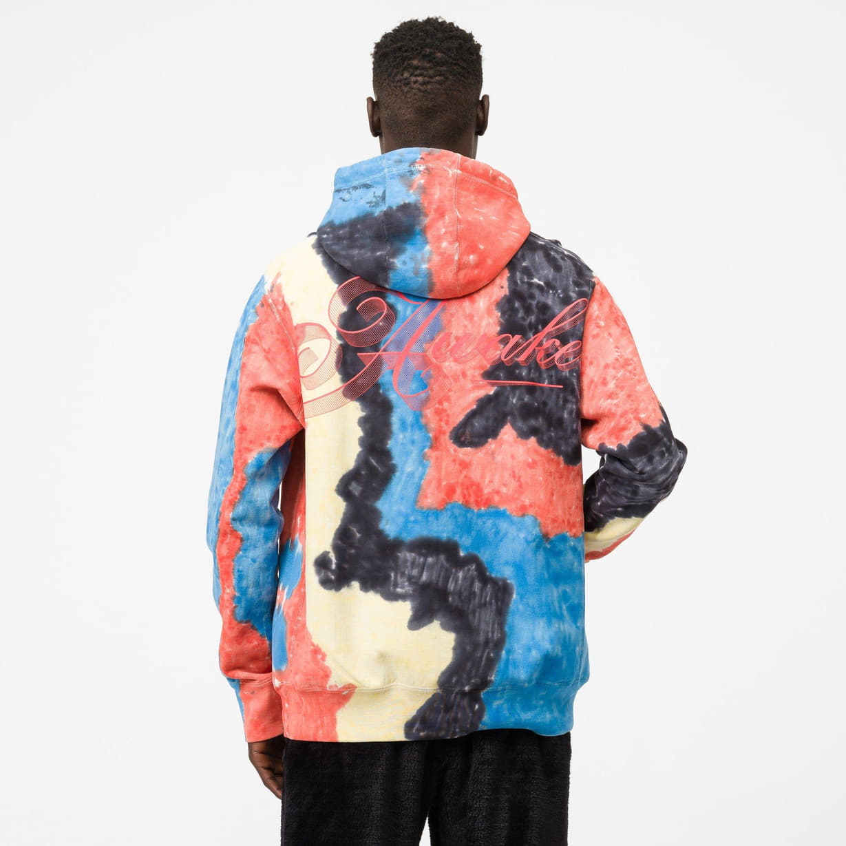 Худи Awake Ribbon Script Logo Hoodie Tie Dye