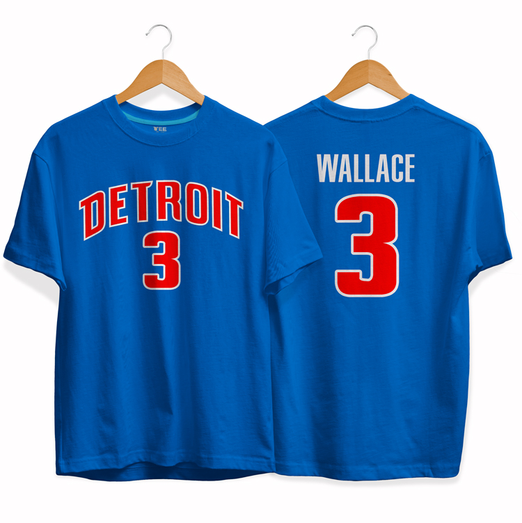 Футболка Detroit Pistons 3 Ben Wallace tee by slamdunk