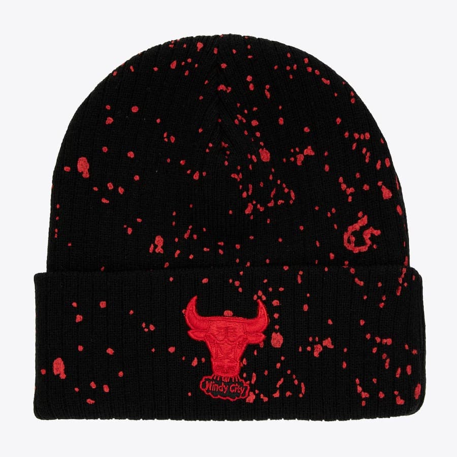 Mitchell-Ness-Black-Chicago-Bulls-Nep-Cuffed-Knit-Hat