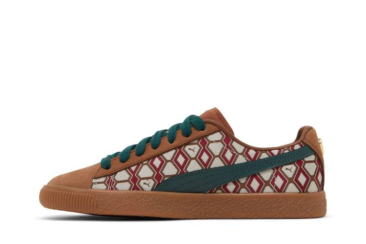 Кроссовки Puma Dapper Dan x Clyde Vintage 'Pre-Game Runway - Brown'