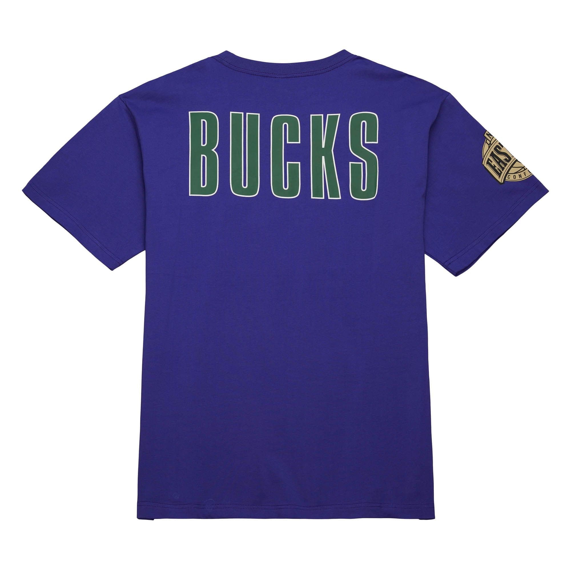 Футболка Mitchell & Ness Team OG 2.0 Premium SS Tee Vintage Logo Milwaukee Bucks
