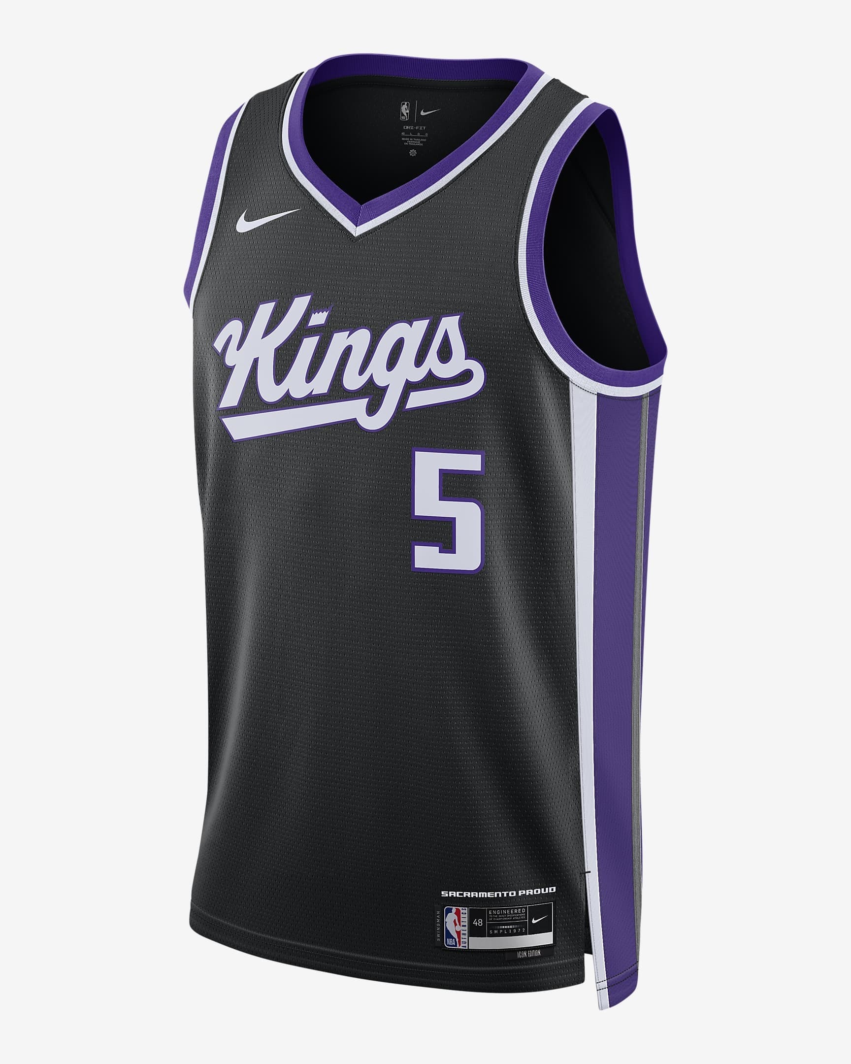 2023-24-Sacramento-Kings-Deaaron-Fox-5-Swingman-Icon-Edition-Black-Jersey-1